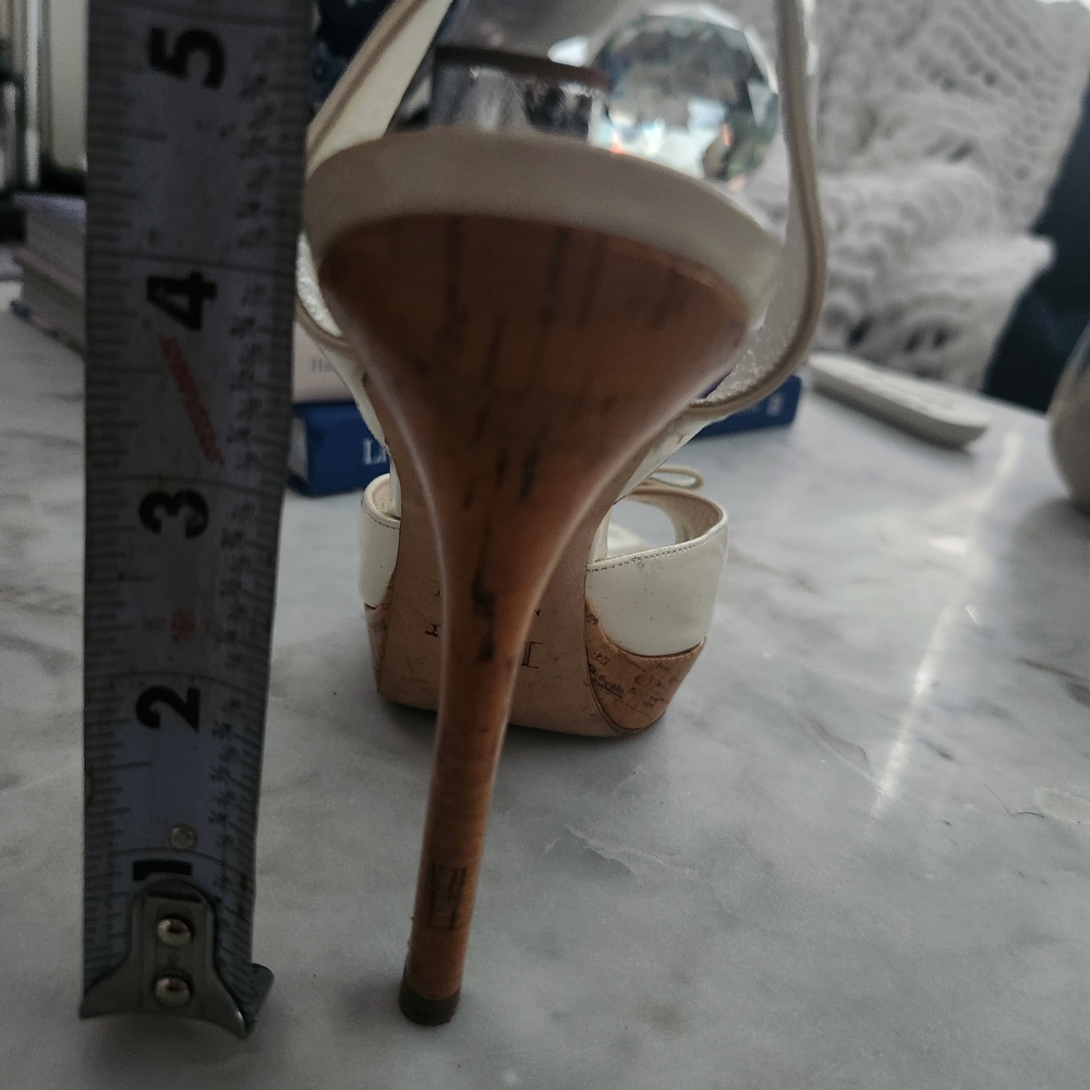 Dior Women's Cream Slingback Heels - Picture 8 of 8